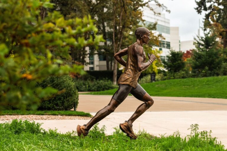 Eliud Kipchoge’s Statue Unveiled At Nike Headquarters in Beaverton, Washington.