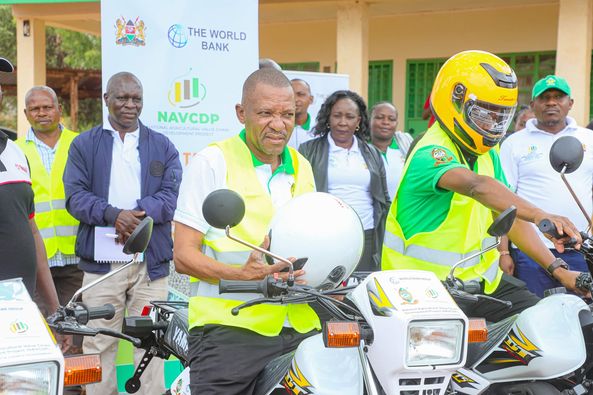 Gov Mwadime flag off 14 Yamaha 175 DT motorcycles to boost mobility of county agricultural extension officers