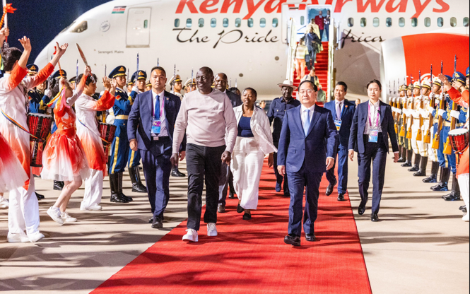 Ruto and Raila land in Beijing for the China-Africa summit